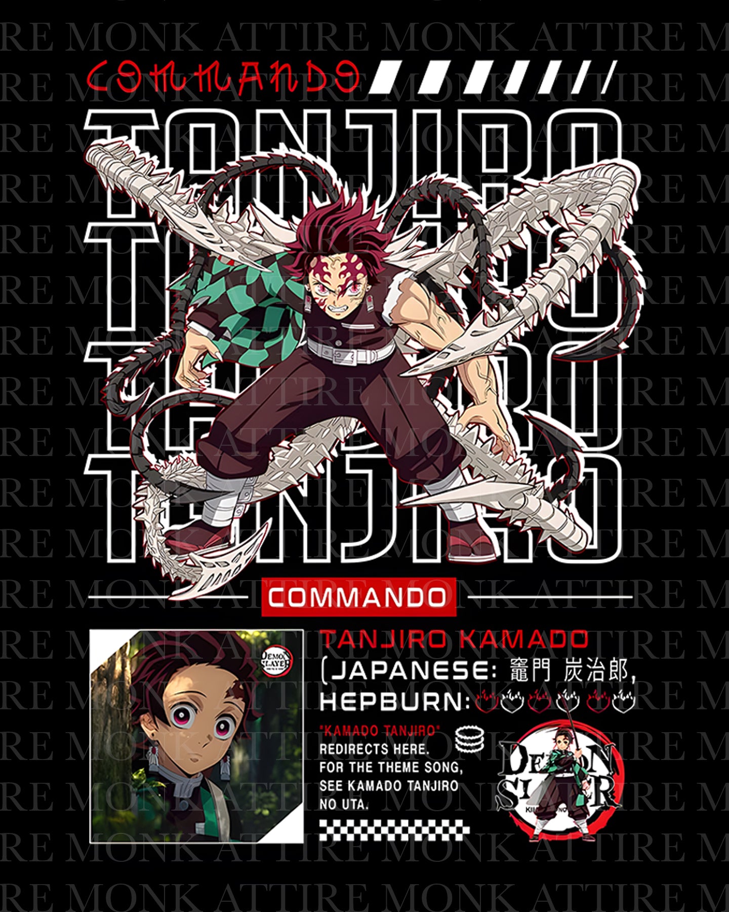 Oversized // Tanjiro Kamado v3 // Demon Slayer