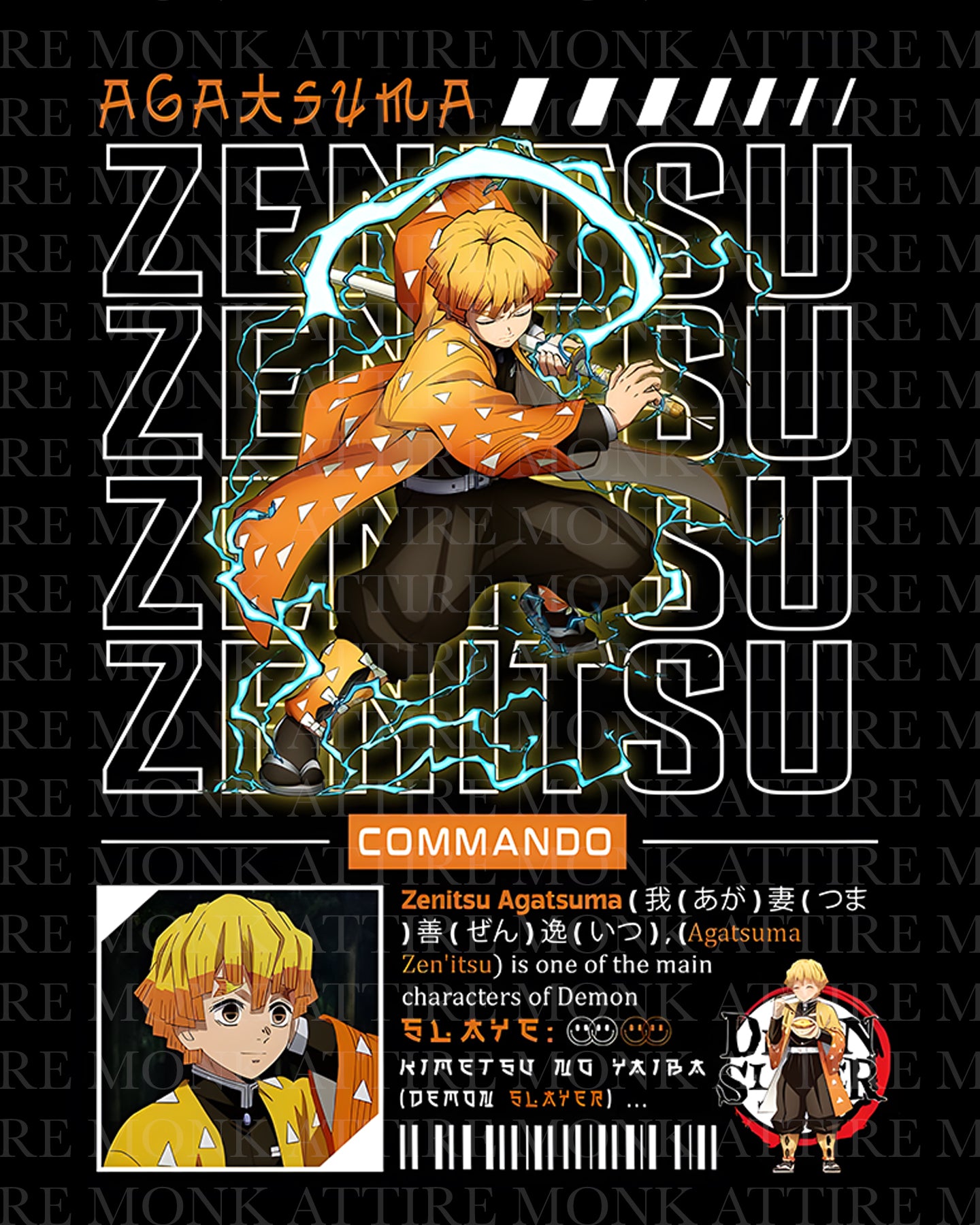 Oversized // Zenitsu Agatsuma // Demon Slayer